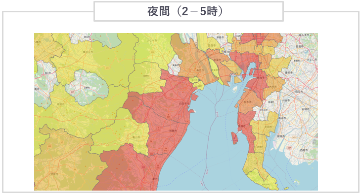 三重県鈴鹿市の訪日外国人滞在人口（2023年4月）夜間