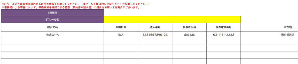 IT導入補助金販売実績一覧